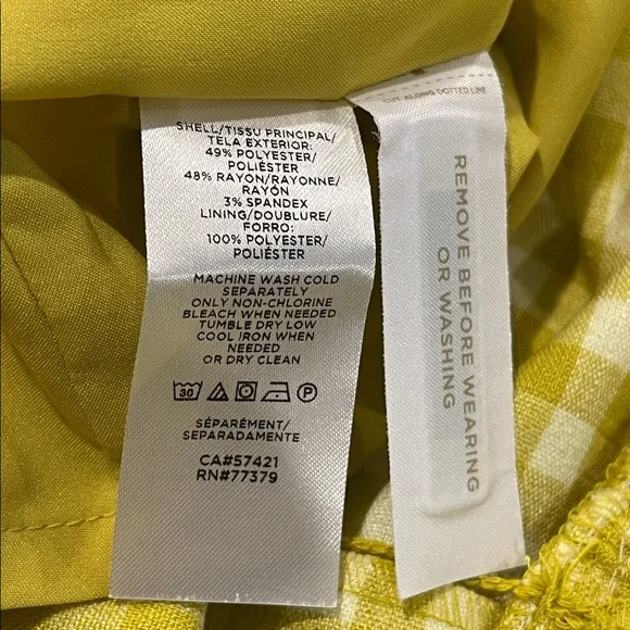 Ann Taylor Citron Gingham Preppy Midi Dress Size 10 NWOT - Picture 9 of 10